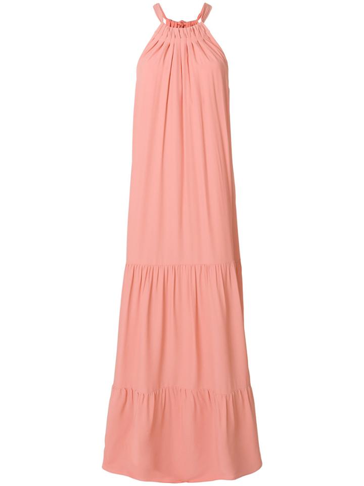 Erika Cavallini Tiered Maxi Dress - Nude & Neutrals