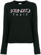 Kenzo Kenzo Paris Embroidered Sweatshirt - Black