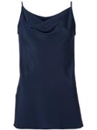 Derek Lam Spaghetti Straps Long Blouse, Women's, Size: 46, Blue, Silk