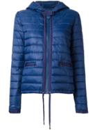 Twin-set Padded Hooded Jacket, Women's, Size: 44, Blue, Polyamide/polyester