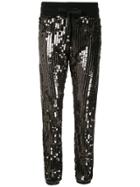 Andrea Bogosian Sequinned Polemic Joggers - Black