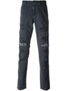 Off-white Stretch Frayed Straight Jeans, Men's, Size: 32, Grey, Cotton/spandex/elastane