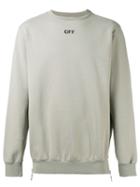 Off-white 'off' Print Sweatshirt, Men's, Size: Medium, Grey, Cotton