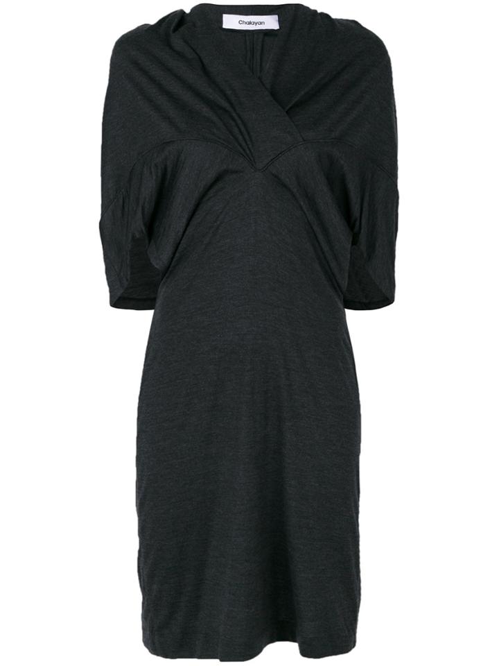 Chalayan Tie Delta Dress - Grey