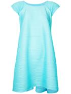 Issey Miyake - Trapeze Dress - Women - Polyester - 5, Blue, Polyester
