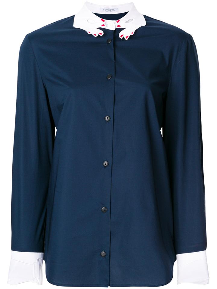 Vivetta Hands Collar Shirt - Blue