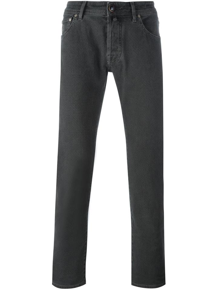 Jacob Cohen Slim Fit Jeans, Men's, Size: 38, Grey, Cotton/spandex/elastane