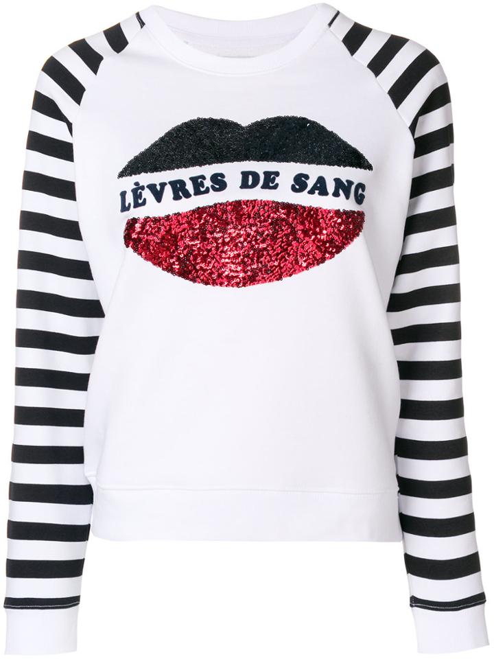 Zoe Karssen Sequinned Sweatshirt - White