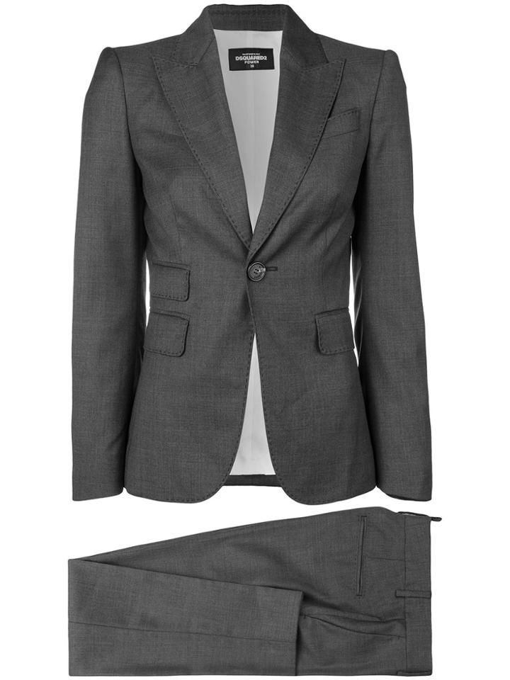 Dsquared2 Two-piece Fitted Suit - Grey