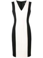 Paule Ka Bicolour Midi Dress - Grey