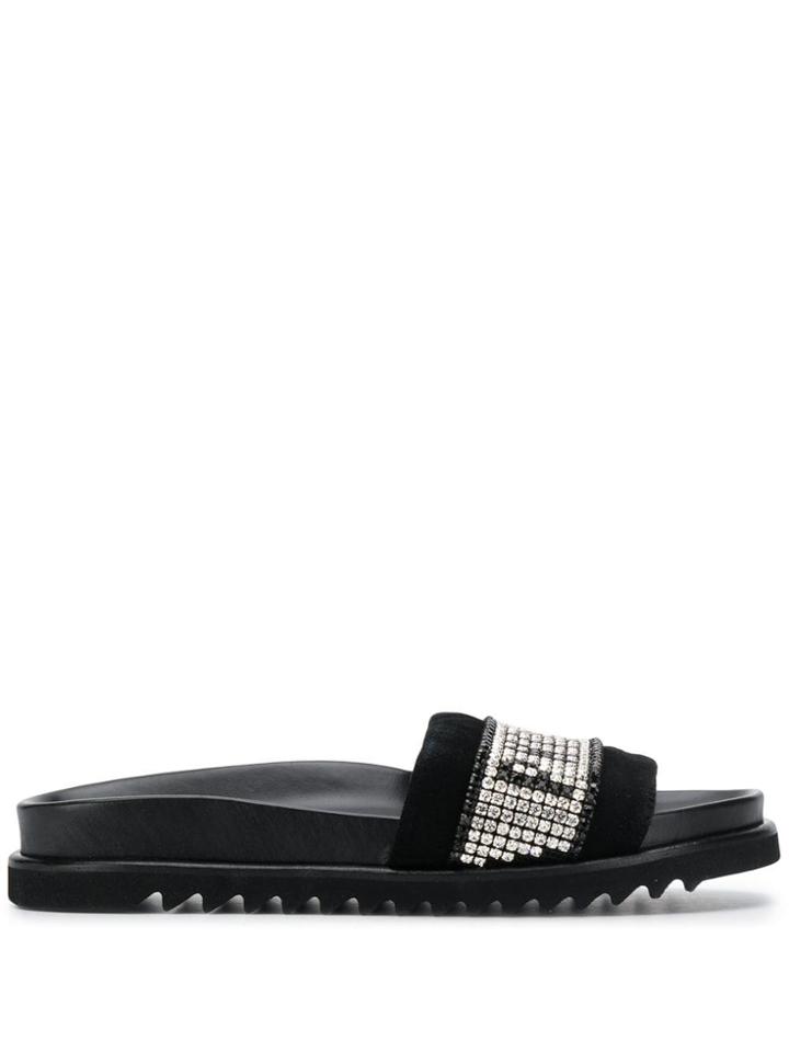Philipp Plein Logo Sliders - Black