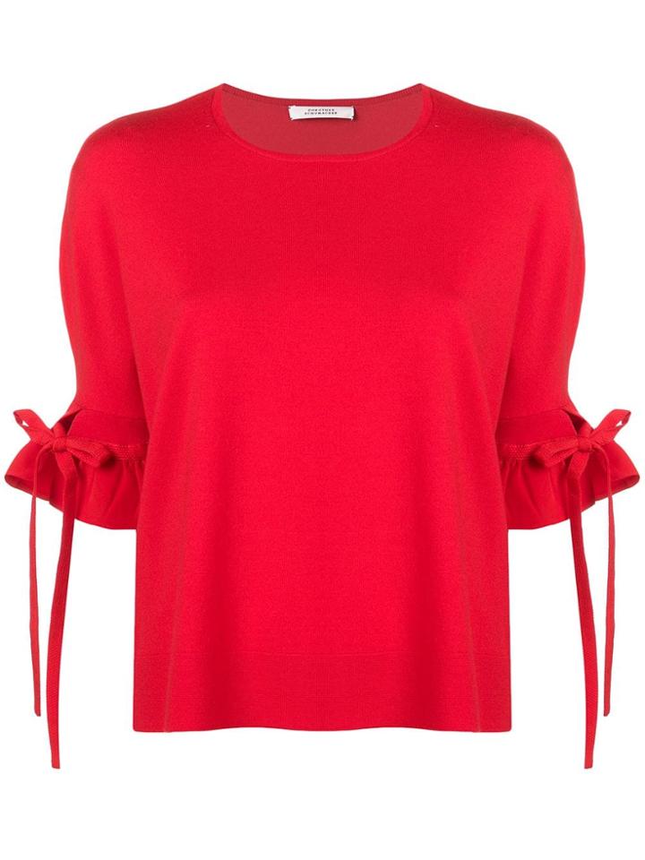 Dorothee Schumacher Poetic Drape Blouse - Red