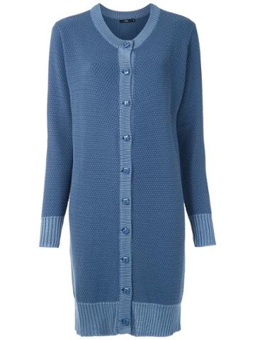 Magrella Long Knitted Cardigan - Blue