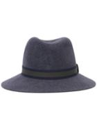 Rag & Bone Wide Brim Hat, Women's, Blue, Wool