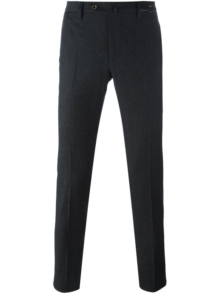 Pt01 Super Slim Fit Trousers, Men's, Size: 46, Grey, Cotton/polyamide/spandex/elastane/virgin Wool