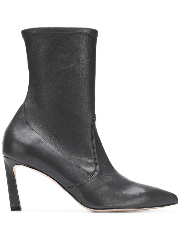 Stuart Weitzman Rapture Curved Heel Boots - Grey