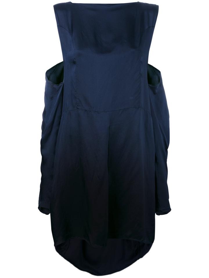 Maison Margiela Tie Front Shift Dress - Blue