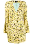 Elisabetta Franchi Fitted Double-breasted Dress - Yellow