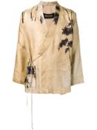 Uma Wang Tree Print Kimono Blazer - Neutrals