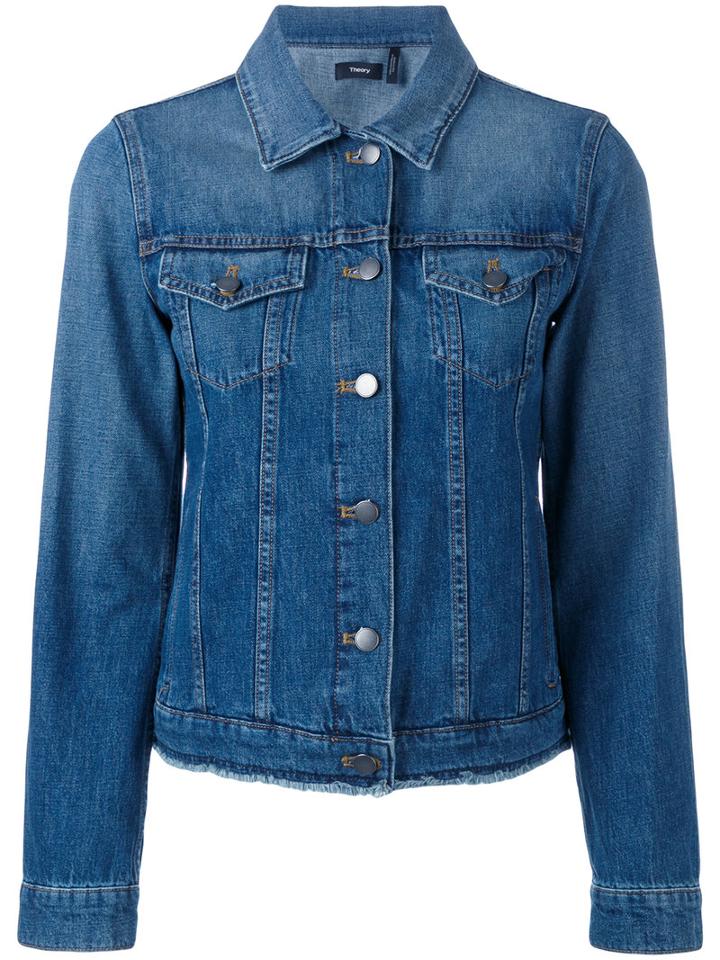 Theory - Denim Jacket - Women - Cotton/polyester - 2, Blue, Cotton/polyester