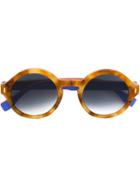 Fendi Eyewear Round Frame Sunglasses - Multicolour