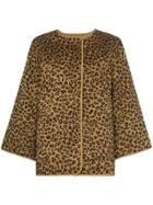 Mara Hoffman Haven Leopard Print Cotton Jacket - Brown