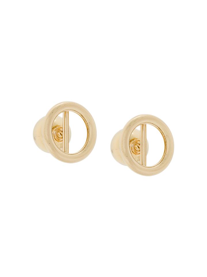 Jil Sander Round Earrings - Metallic