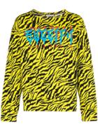 Gucci Guccify Zebra Print Cotton Sweatshirt - Yellow
