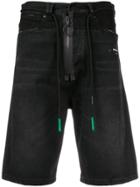 Off-white Zip Appliqué Shorts - Black