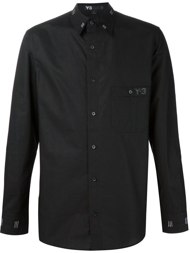 Y-3 Contrast Stitch Detail Shirt