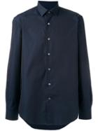 Lanvin Slim Fit Poplin Shirt, Men's, Size: 39, Blue, Cotton