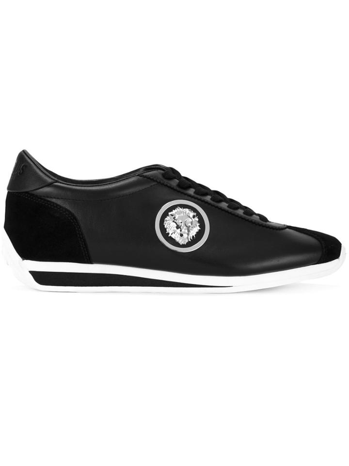 Versus Lion Embellished Trainers - Black