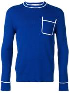 Marni Contrasting Pocket Sweatshirt - Blue