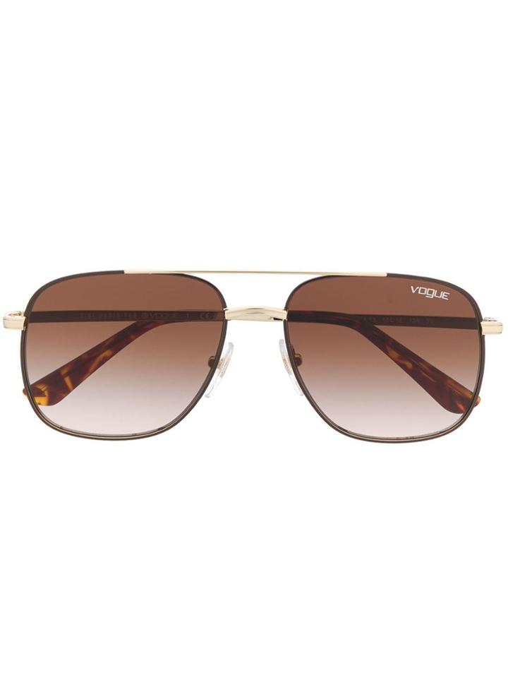 Vogue Eyewear Square Frame Sunglasses - Gold