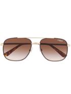 Vogue Eyewear Square Frame Sunglasses - Gold