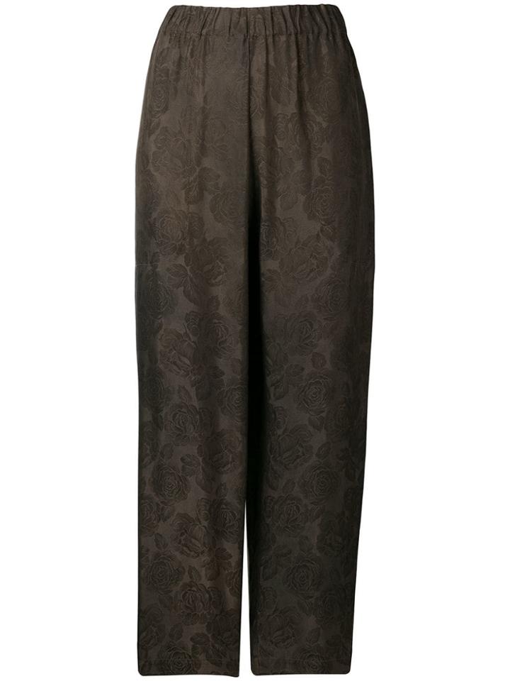 Uma Wang Regular Jacquard Trousers - Brown