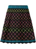 M Missoni Embroidered Mini Skit - Black