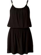 Heidi Klein Drop Waist Mini Dress, Women's, Size: Xl, Black, Viscose