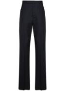 Thom Browne Navy Cropped Trousers - Blue
