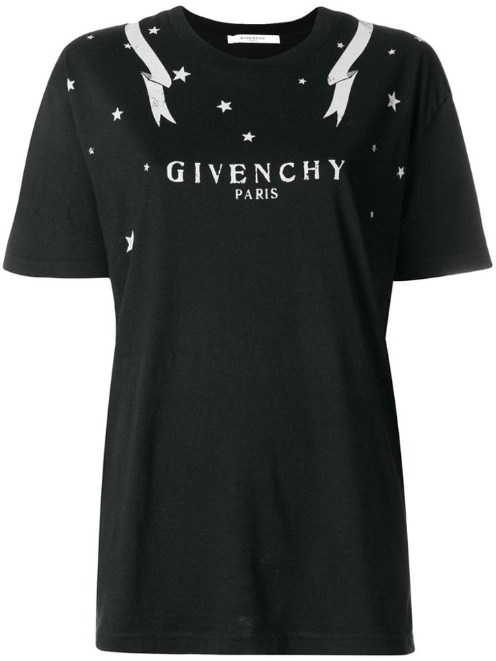 Givenchy Gemini Zodiac Print T-shirt - Black
