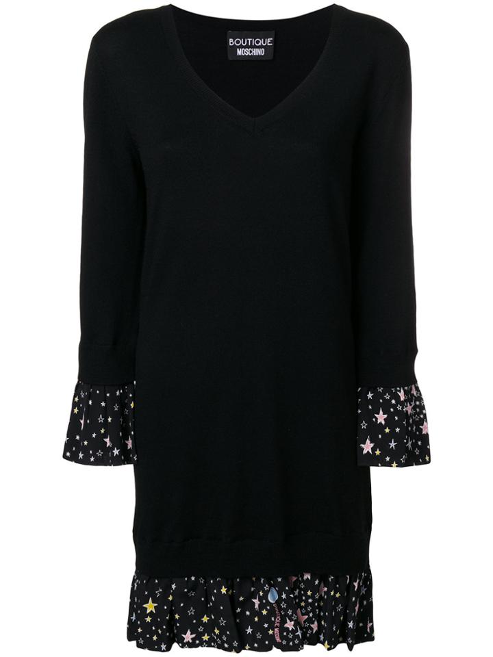 Boutique Moschino Jumper Style Short Dress - Black