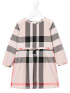 Burberry Kids - Checkered Dress - Kids - Cotton - 4 Yrs, Pink/purple