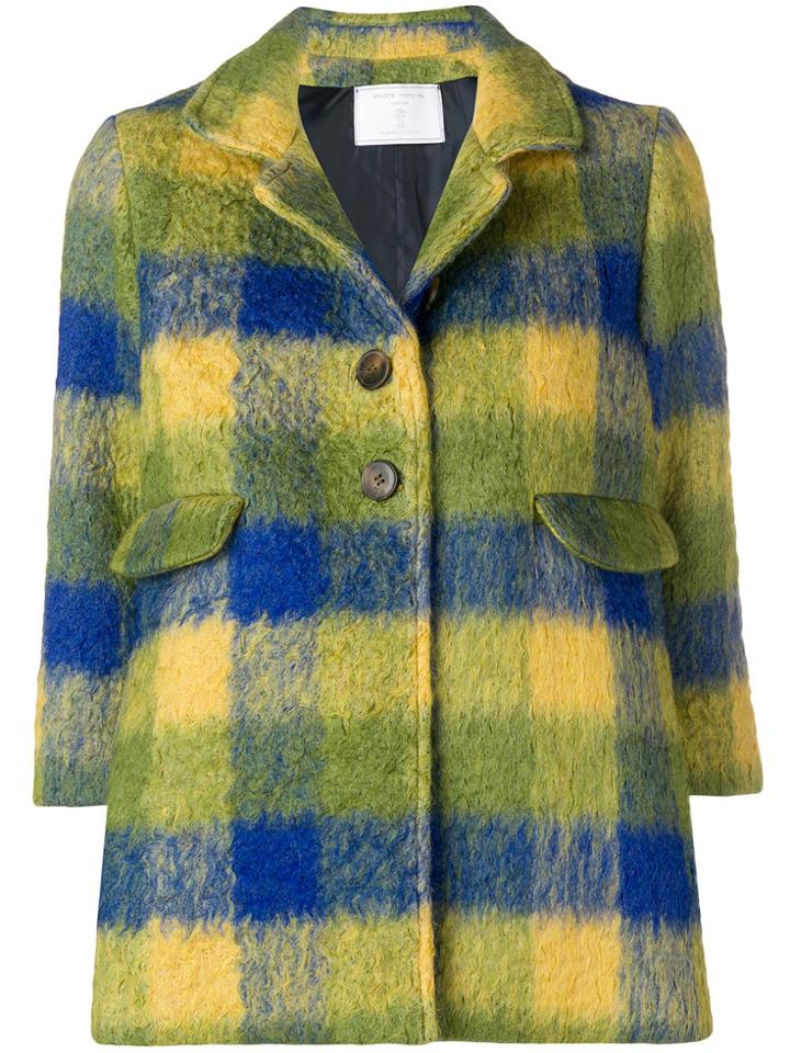 Société Anonyme Audrey Check Coat - Green