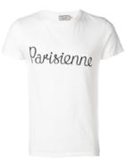 Maison Kitsuné Parisienne-print T-shirt - White