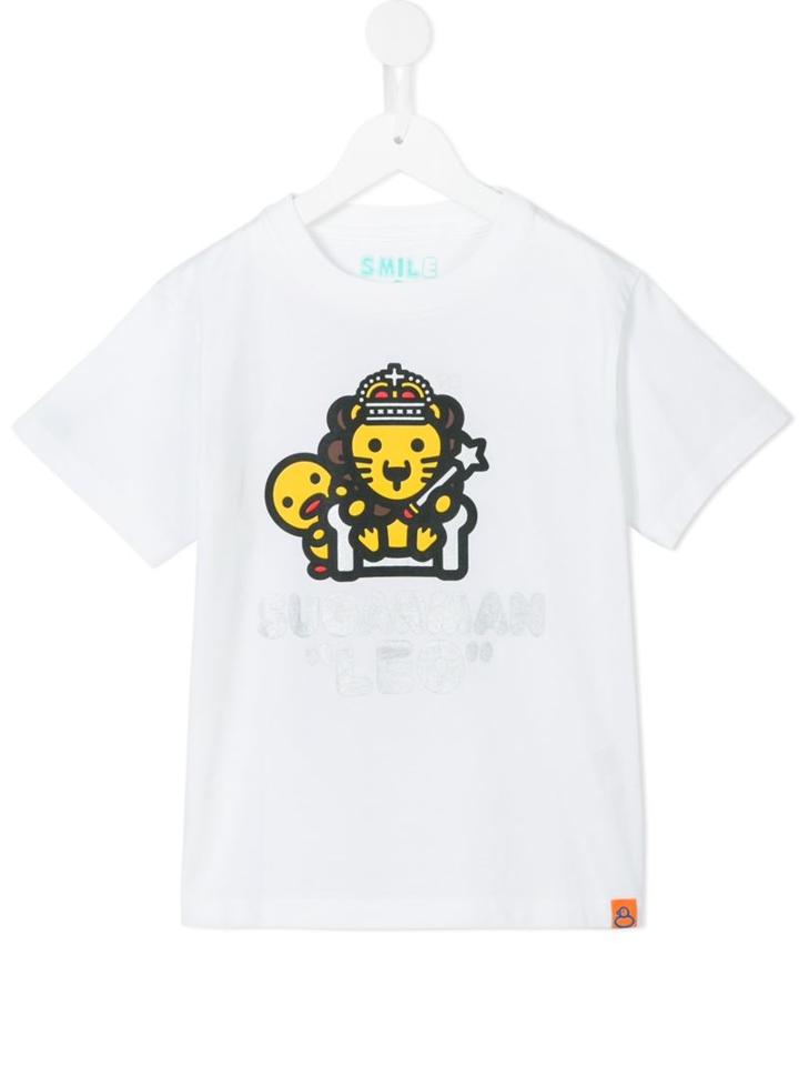 Sugarman Kids King Lion And Duck Print T-shirt