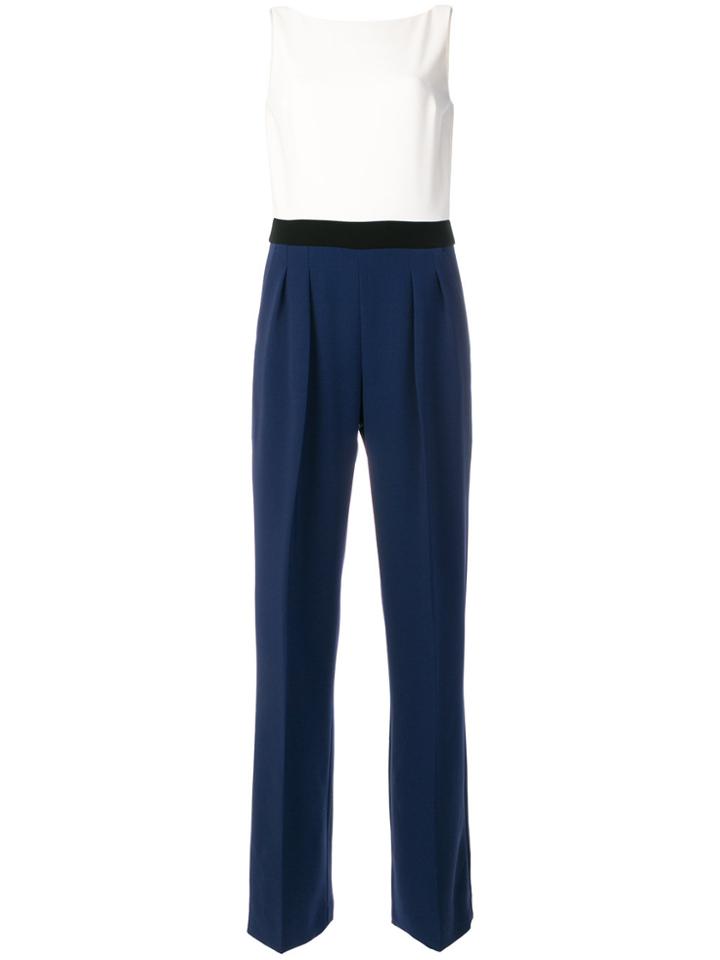 Max Mara Judy Colour-block Jumpsuit - White