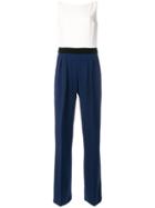 Max Mara Judy Colour-block Jumpsuit - White