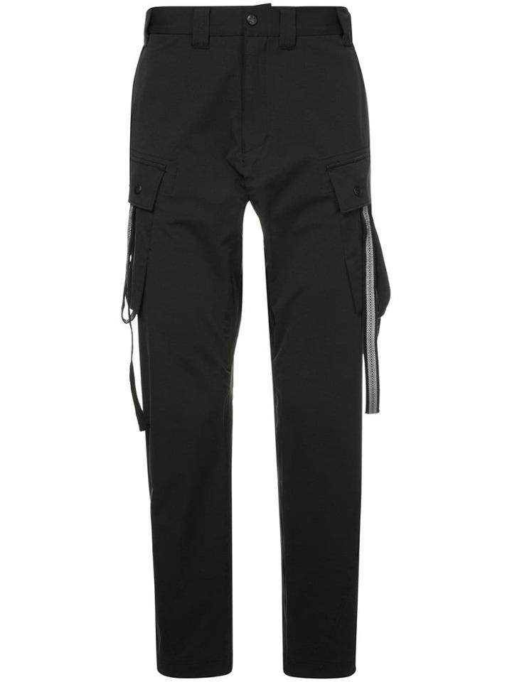 White Mountaineering Strap Detail Track Pants - Black