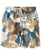 Etro - Camouflage Drawstring Swim Shorts - Men - Nylon - M, Blue, Nylon