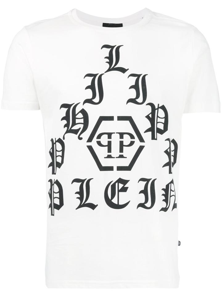 Philipp Plein Pyramid Logo T-shirt - White
